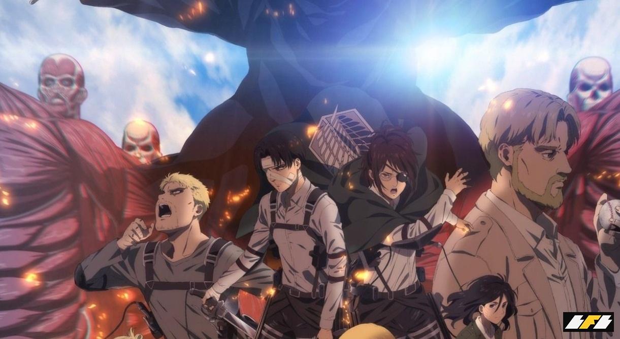 O filme de anime Attack on Titan: The Last Attack ocupa a 9ª posição, seguido pelo filme de anime Chainsaw Man na 10ª posição.