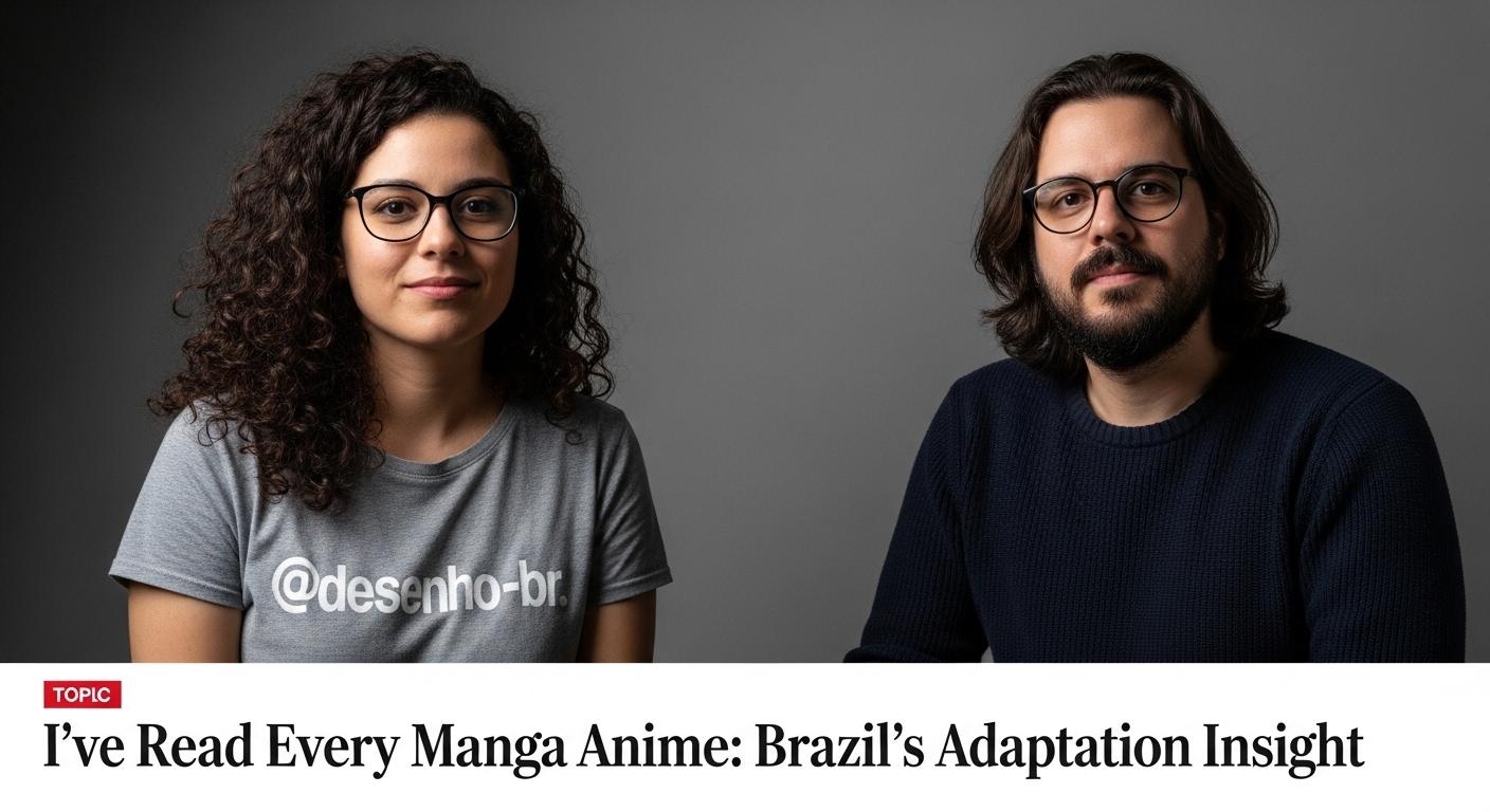 Brazilian editorial team analyzing manga-to-anime adaptations