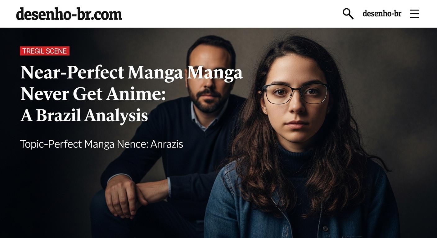 Editorial collage of manga and anime adaptation signals in Brazil