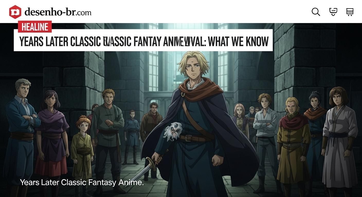 Concept art for a Years Later Classic Fantasy Anime revival with Brazilian audience in mind.