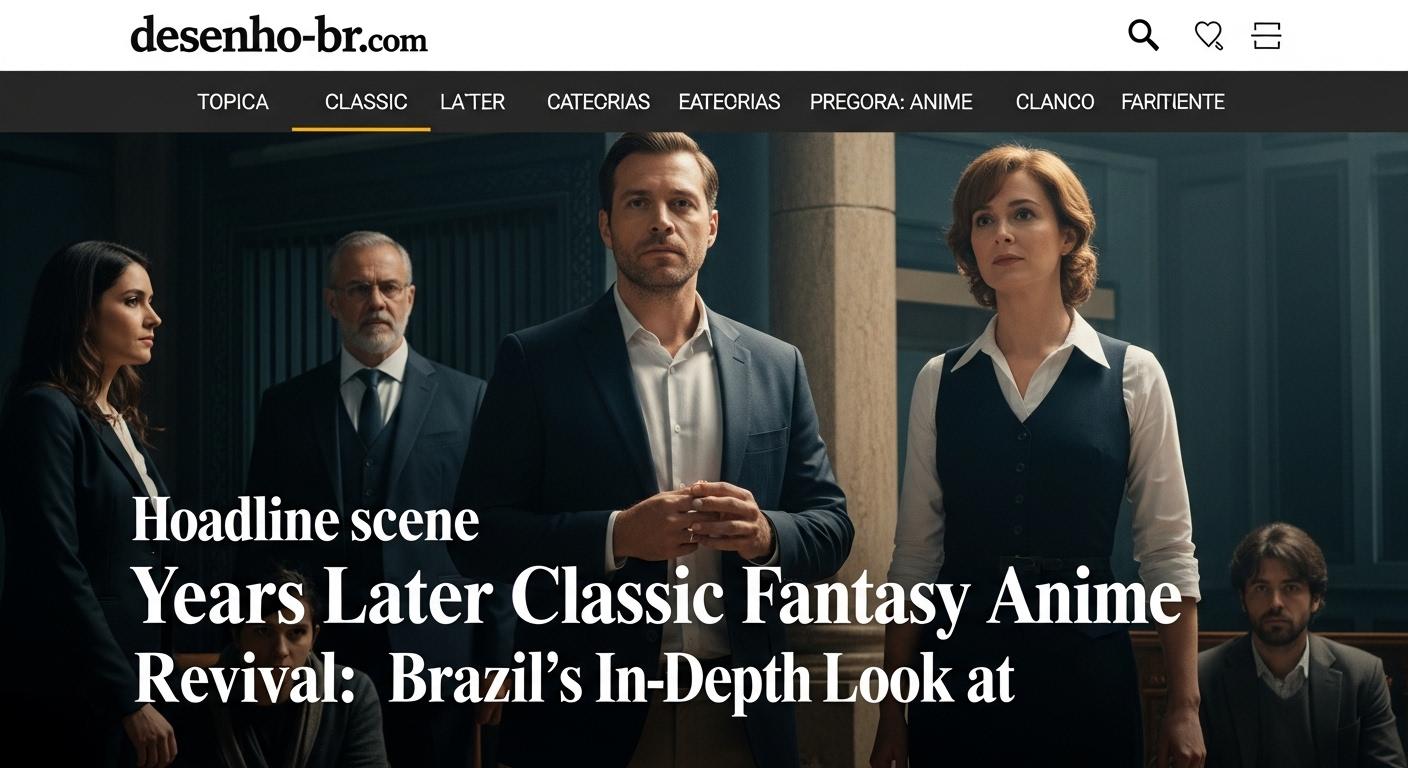 Brazilian anime fans discussing a revival of a classic fantasy series in a city setting.