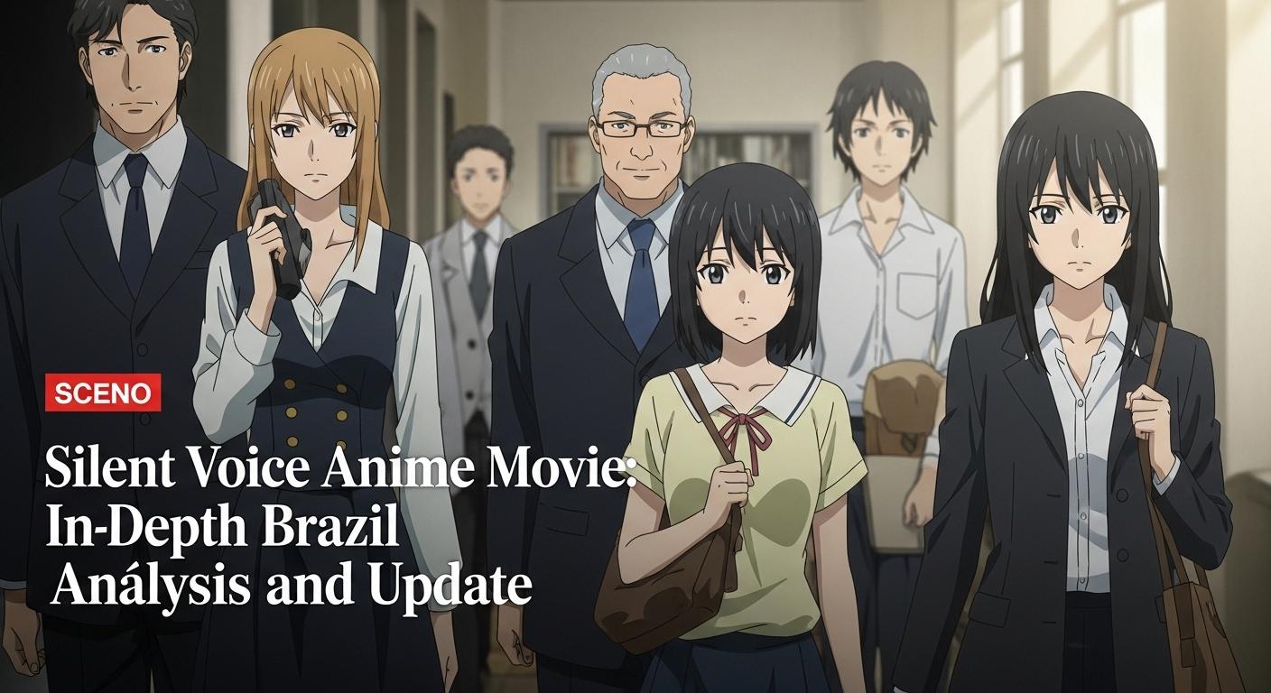 Poster concept for Silent Voice Anime Movie analysis in Brazil