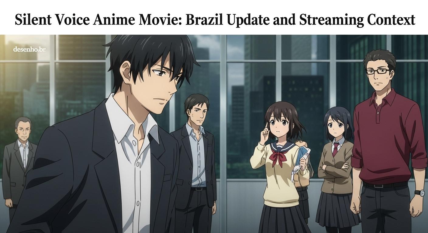 Promotional concept image for Silent Voice anime depicting a reflective mood in a school setting.