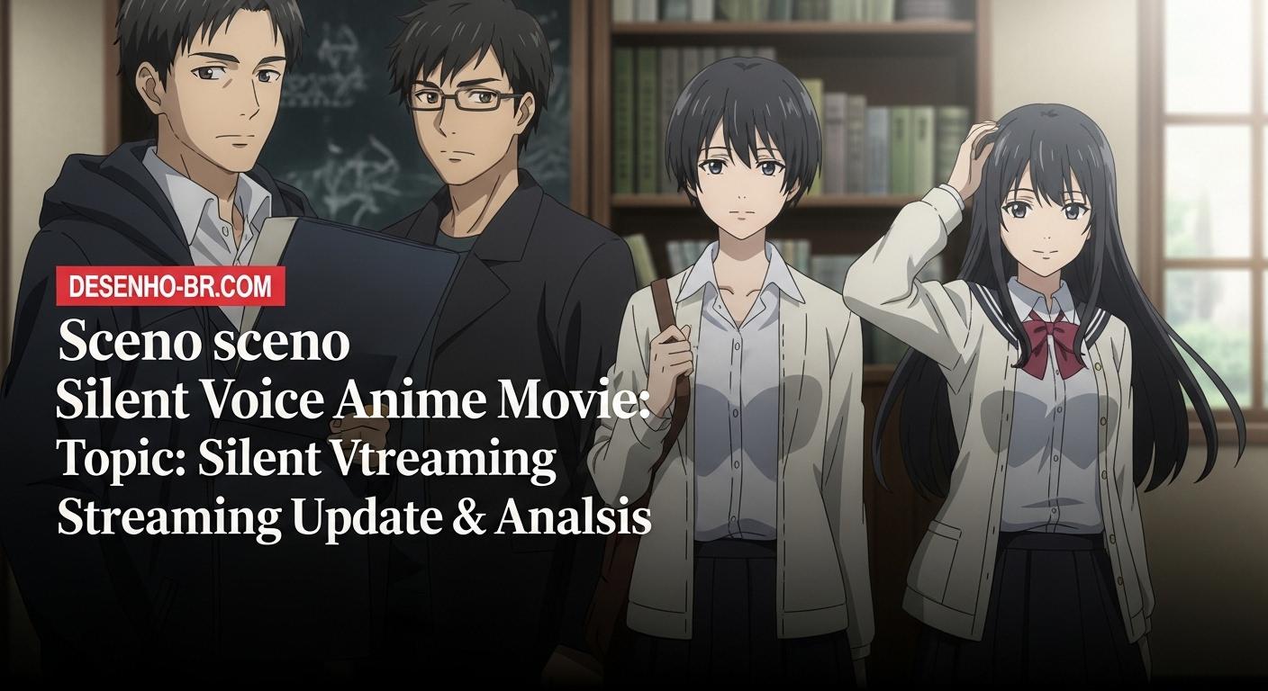 Promotional still for the Silent Voice Anime Movie set against a Brazilian cityscape.