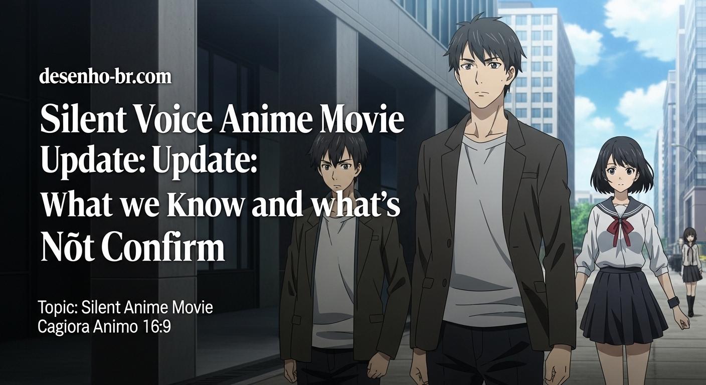 Silhouette of two characters in a reflective scene, representing themes of Silent Voice Anime Movie.